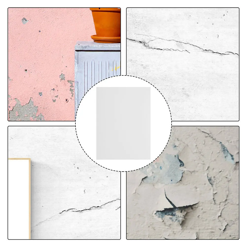 

10 Sheets Wall Siding Repairing Supply Vinyl Fence Sticker Self Adhesive Hole Covering Repairing Set Durable Weather Resistant