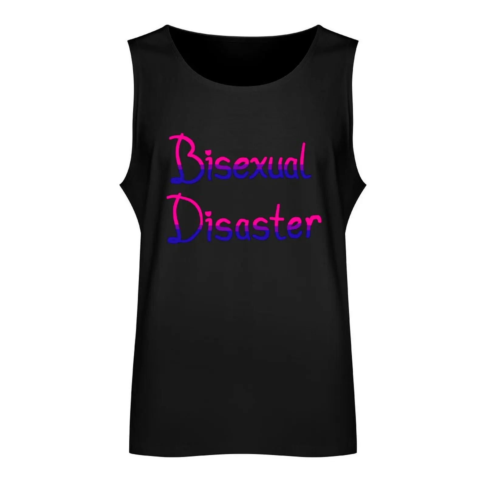 bisexual disaster Tank Top summer clothes man 2024 gym accessories men singlets for men Men's t-shirts