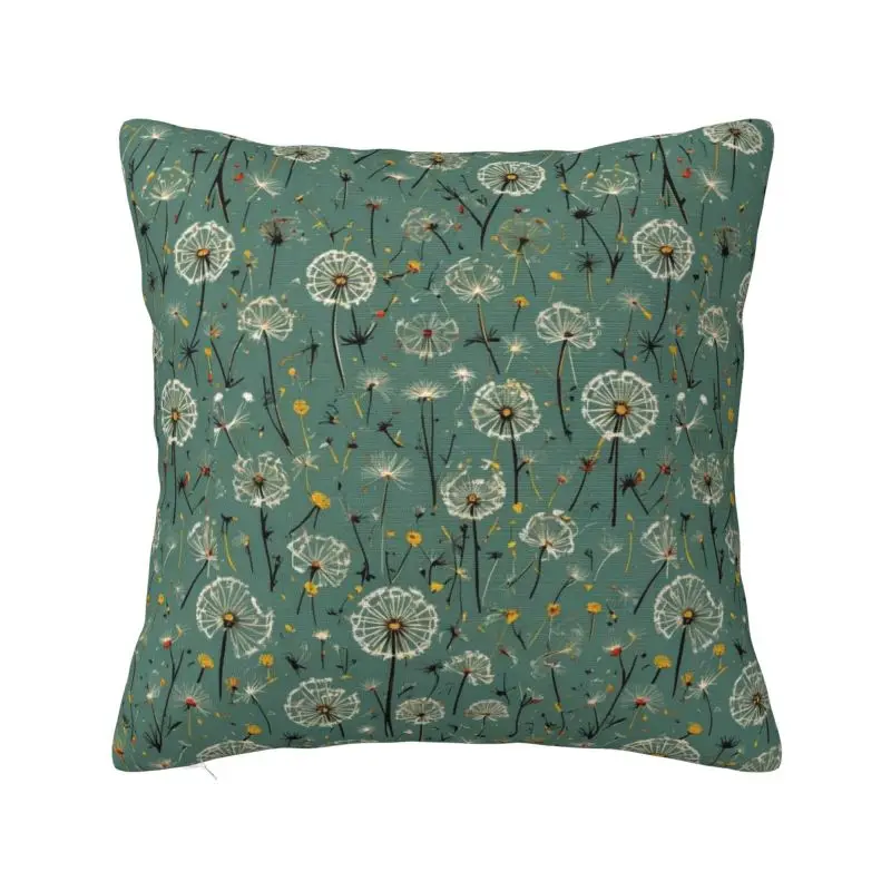 Custom Dandelion Wallpaper Cushion Cover 3D Printing Square Floor Pillow Case for Car Pillowcase Home Decoration