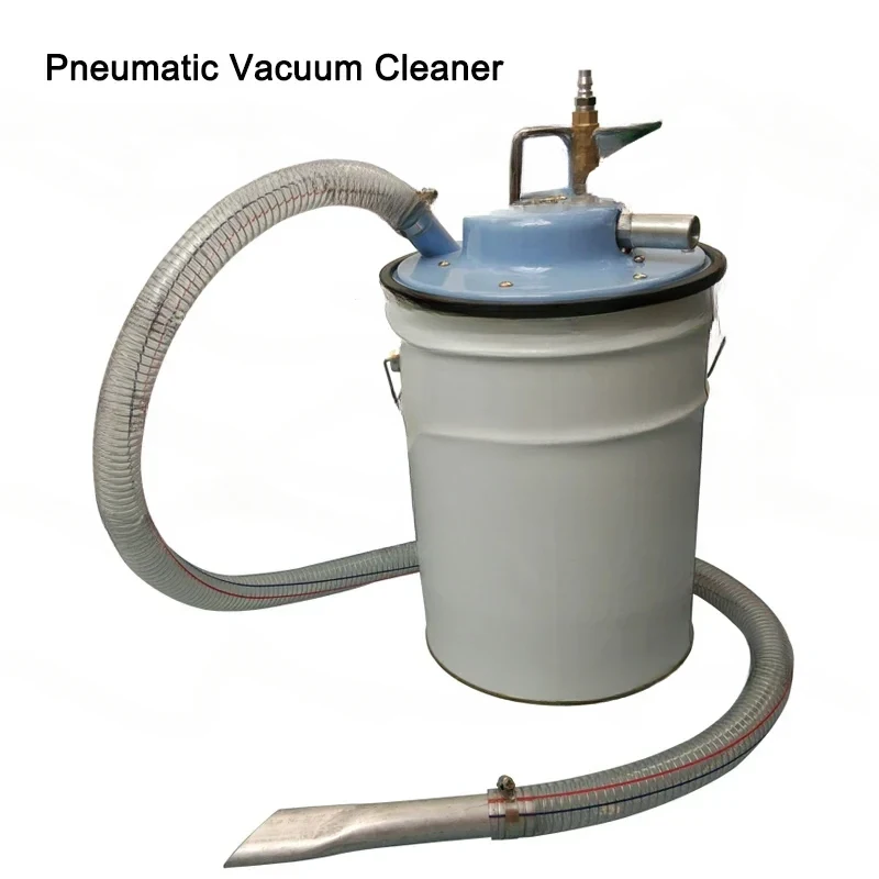 Pneumatic Vacuum Cleaner Industrial Removal Cleaning Strong Cyclone Dust Collection Bucket Rack