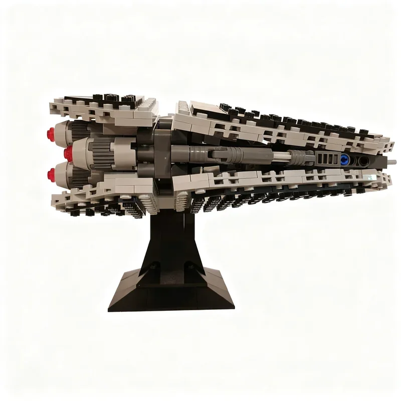 NEW 608PCS Star Battle Movie MOC TIED Infuriator Space Fighter Model DIY Creative Display Assembly Building Blocks Birthday Gift