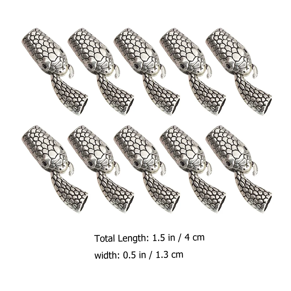 Snake Toggle Clasps Bracelets Jewelry and Closures for Making Necklace Silver Alloy