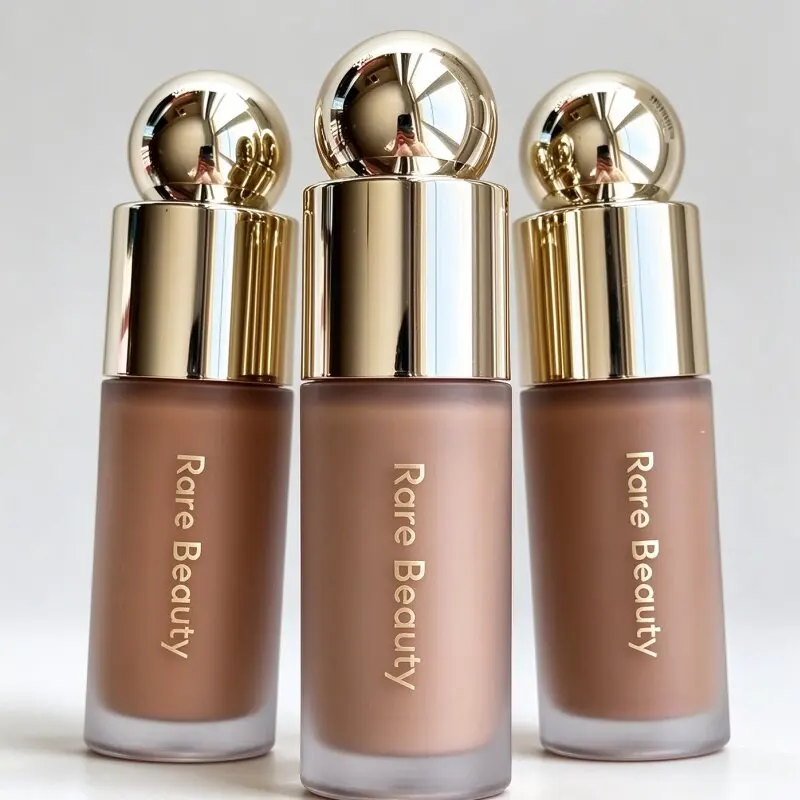 Popular Rare Beauty New Lip Gloss with Glitter Lipstick Smooth Shiny Long Lasting Happy Believe Liquid Powder Blusher Nature