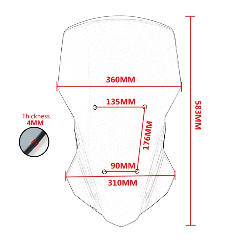 Motorbike Windscreen Windshield Wind Deflector Shield Screen Visor Glass For Yamaha Tracer 7 7GT Tracer7 GT 2021 2022