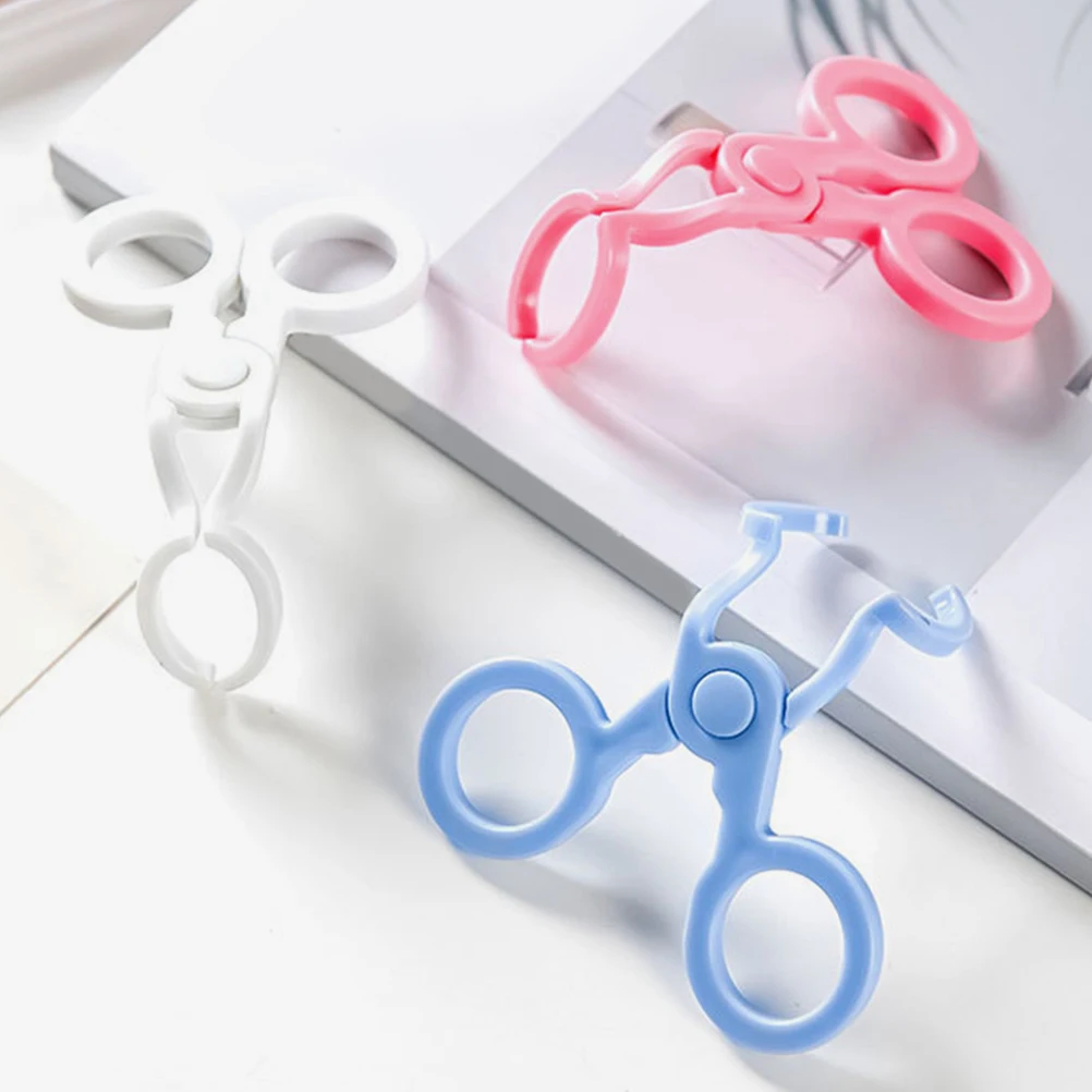 

6 Pcs Eyelid Opener Lenses Clamps Contacts Remover Tweezers Glasses Clip Applicator Plastic Forceps Easy Clean Wear Contact