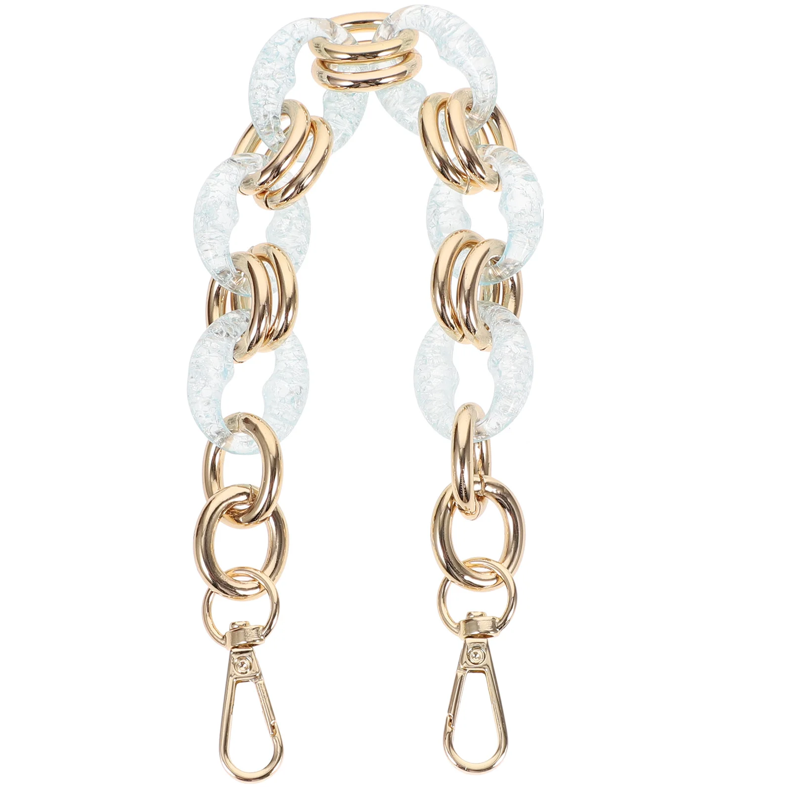 

Acrylic Alloy Chain Strap Handbag Purse Replacement Durable Decorative Accessory DIY Bag Making Supply Bag Chain