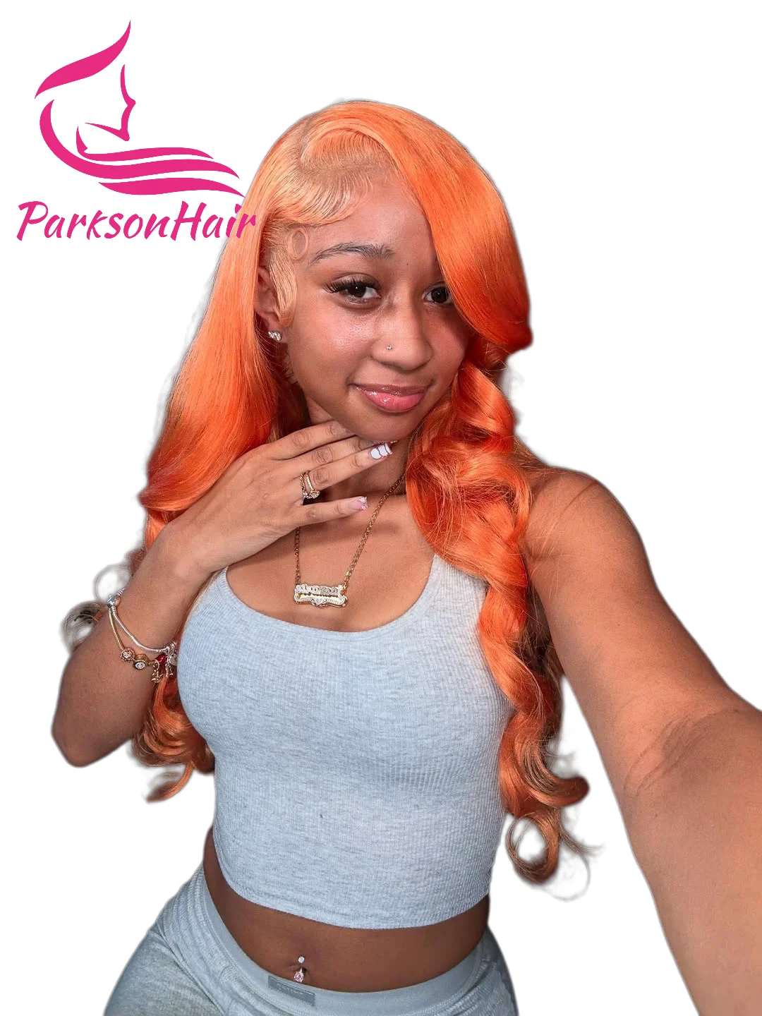 13x4 13x6 برتقالي فاتح شفاف الدانتيل الباروكات الأمامية 613 شقراء ملونة 100% شعر الإنسان الجسم موجة شعر مستعار للنساء قبل نتف