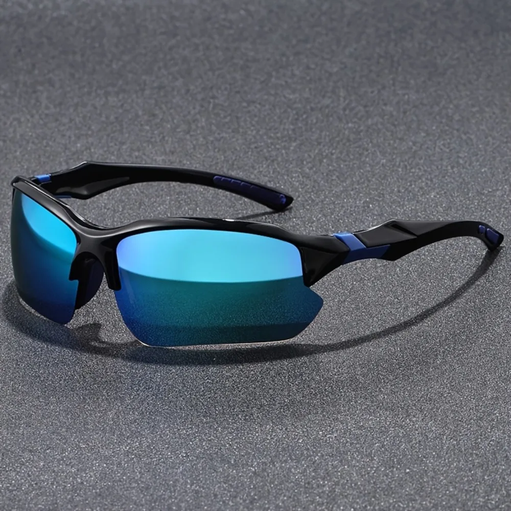 6 Pairs - Men's Sunglasses, Fashionable Outdoor Style, UV Protection, High Definition TAC Lenses, Suitable for Cycling, Hiking, Running, Fishing, Driving Sunglasses, Random Colors, Recommended Christmas and Halloween Gifts