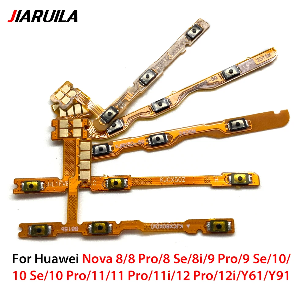 Phone New Power Volume On Off Button Internal Flex Cable Parts For Huawei Nova 8 Pro 8 SE 8I 9 Pro 9 Se 11 Pro 10 Se 12 Pro Y61