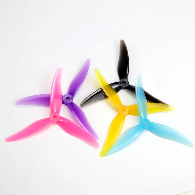 2 pairs Gemfan Hurricane 51477 5.1X4.77X3 3 blades PC fan for RC FPV race freestyle 5 inch drone replacement DIY parts