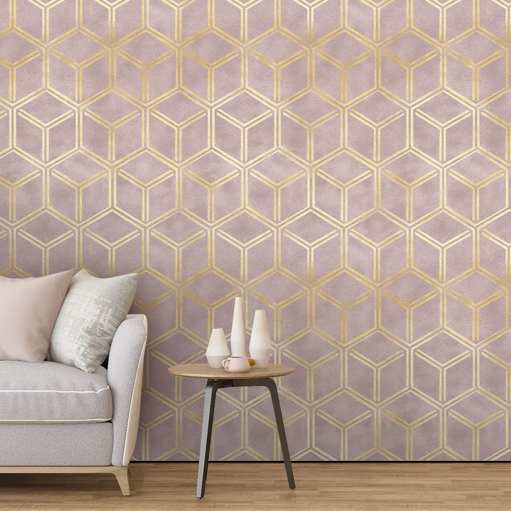 Geometric Wallpaper Peel and Stick Contact Paper Vinyl Waterproof Self Adhesive Wallpaper for Shelf Drawer Liner