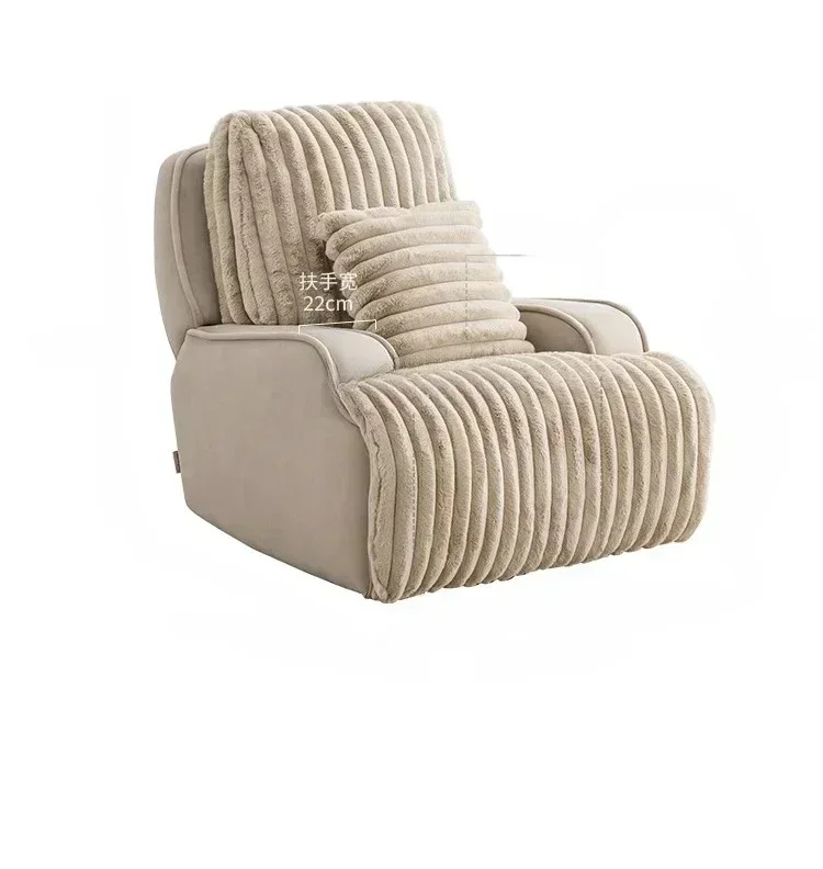 First Class Fabric Single Sofa Living Room Simple Zero Gravity Electric Function Lazy Bone Chair