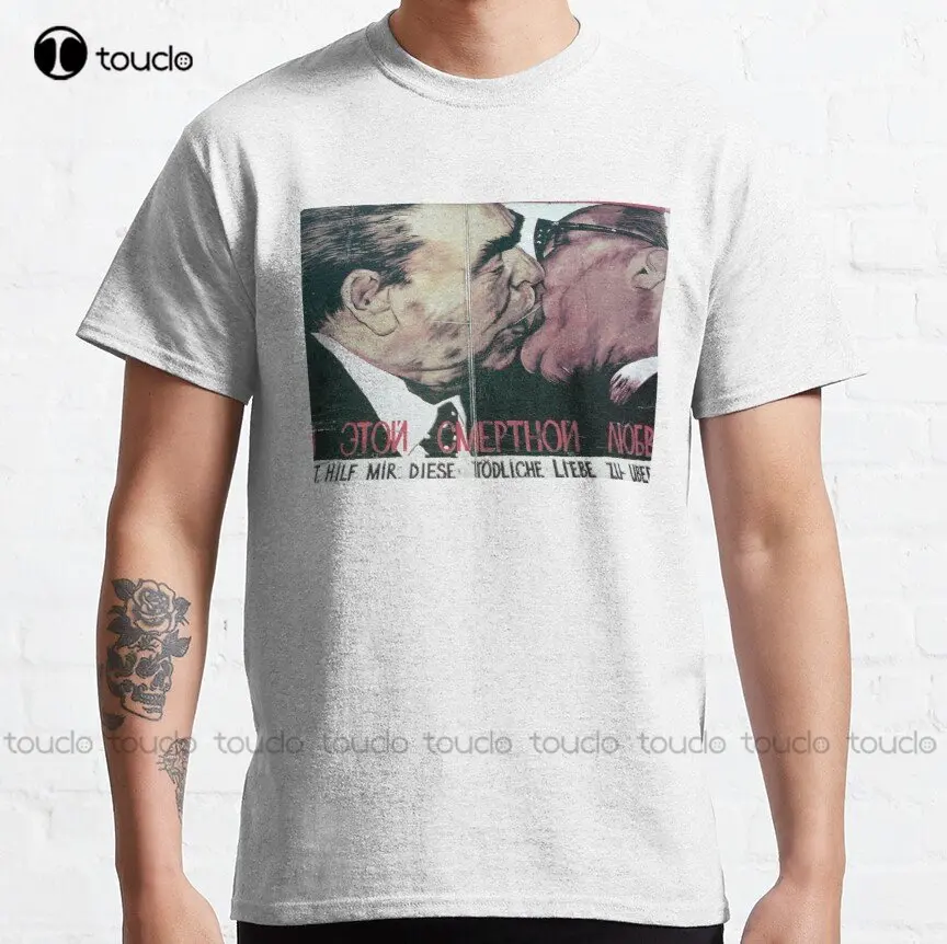 Mikhail Gorbachev Gdr History Kiss Erich Honecker Gorbachev Soviet Union Cccp T-Shirt Girls Shirts Make Your Design Pure Cotton