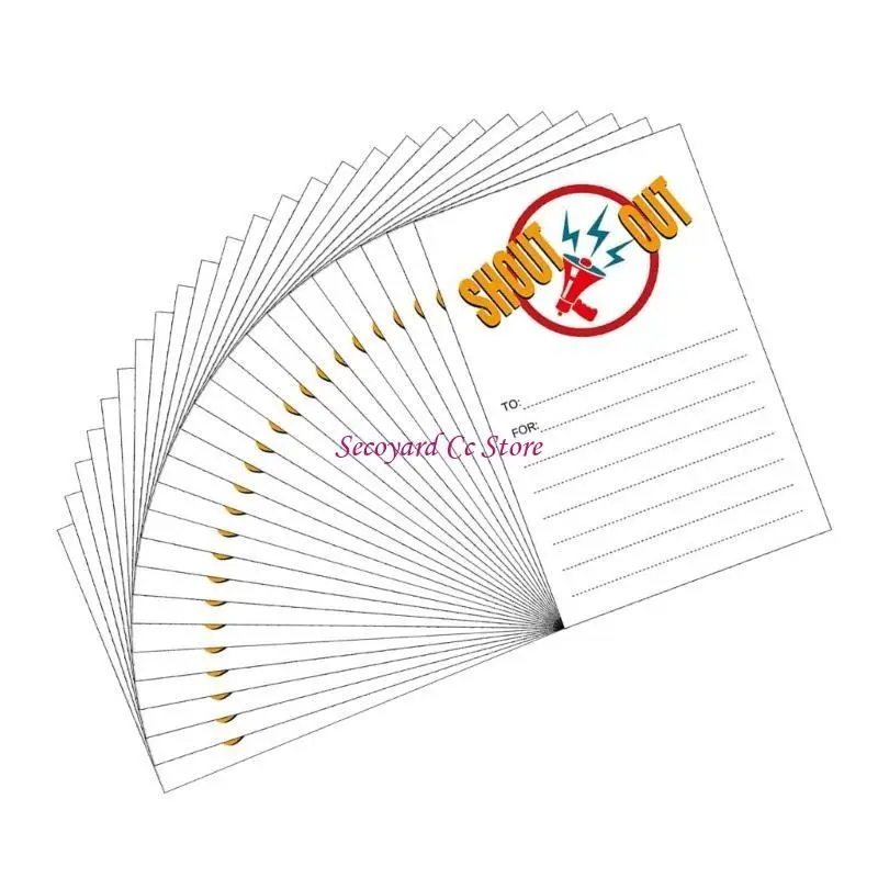 N3UC 25 Cuenta Fun Tarjetas grito reconocimiento Tarjetas recompensa 4x6 pulgadas Tarjetas recompensa para