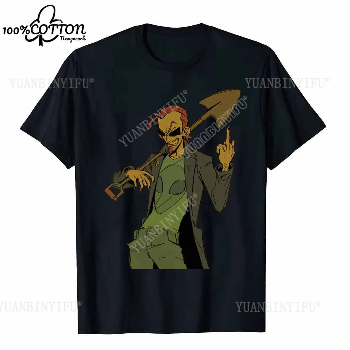 D03 البريد المتأنق 2 الغريبة الجري مع مقص الذهاب تي شيرت البريد المتأنق 100% القطن قميص مقص الذهاب البريدية تي شيرت #3