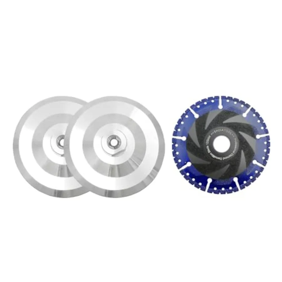 

5 Inch Backer Pad or Backing pad of Aluminum Body with 5/8-Inch-11 Thread for Diamond Pads 2-Pack