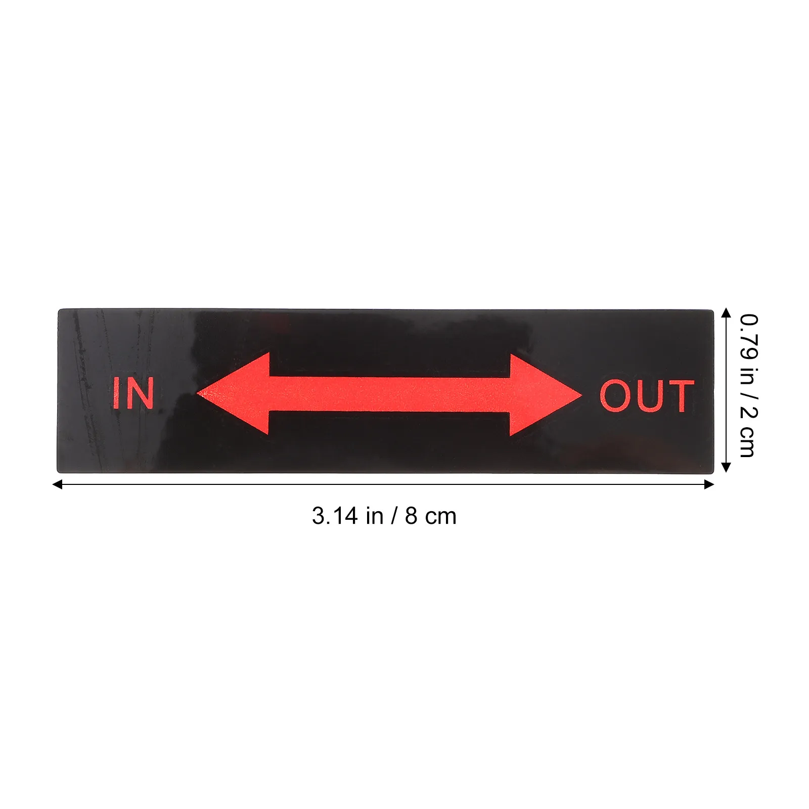 10Pcs Bright Warning Sticker Arrow Indicator Label for Equipment Safety Instruction Facility Direction Symbol Sign Caution Decal