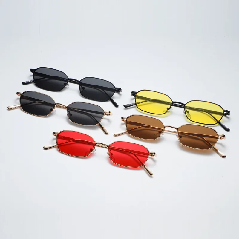 New Square Sunglasses Women Men Alloy Frame Rectangle Sun Glasses Female Oval Eyewear Sunglasses for Male Female Eyeglasses
