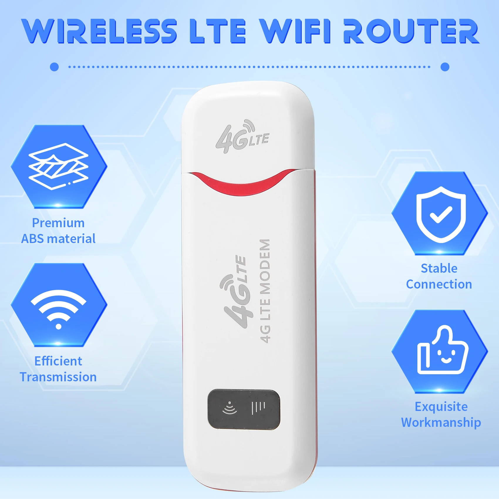 New 4G LTE Wireless USB Dongle Mobile Hotspot 150Mbps Modem Stick Sim Card Mobile Broadband Mini 4G Router for Car Office