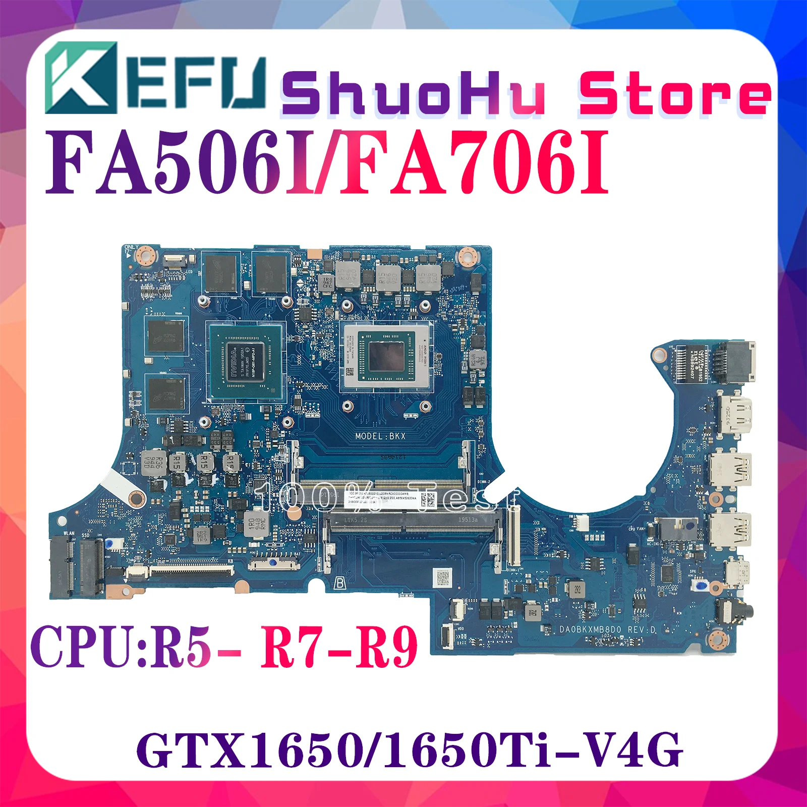 Fa506ih Laptop Motherboard für asus da0bkxmb8d0 fa706ih fa506ii fa506iv fa506iu fa706iu fa706ii fa706iv dabkxbmbad0 mainboard