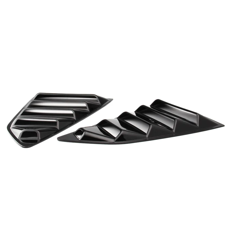 

Glossy Black 1/4 Rear Side Vent Quarter Window Louver Shutter Cover Trim Replacement Accessories For 2016-2022 Chevy Camaro-ABQF