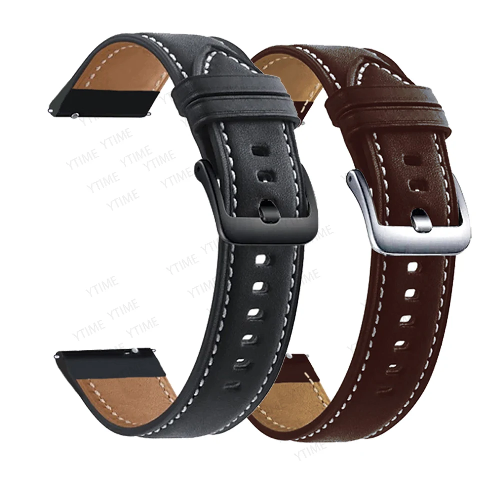 22Mm Leather Watchb… - image