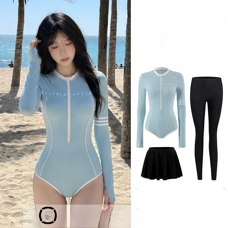 women's-wetsuit-long-sleeve-long-pants-sun-protection-surf-swimming-suit-conservative-slim-quick-dry-diving-mother-clothes