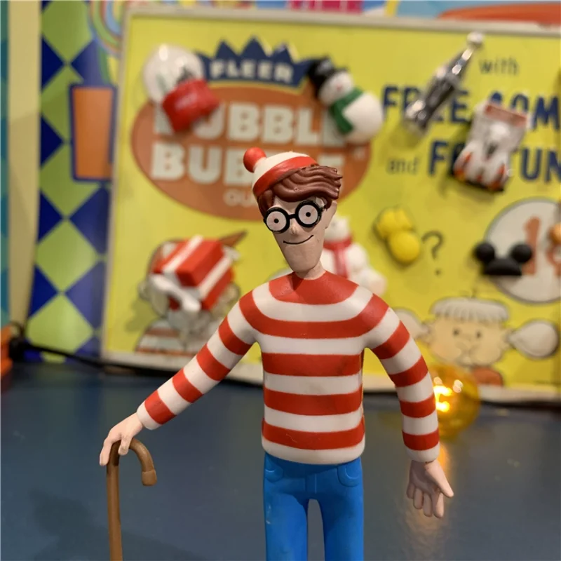 Where‘s Wally Figure Figure Waldo Cute Doll Ornaments Accessories Children Collection Toy