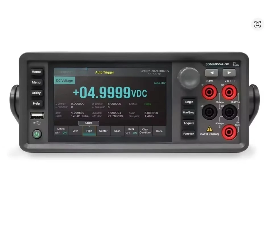 6 Digital Multimeters DC Voltage Auto Trigger Single Measurement