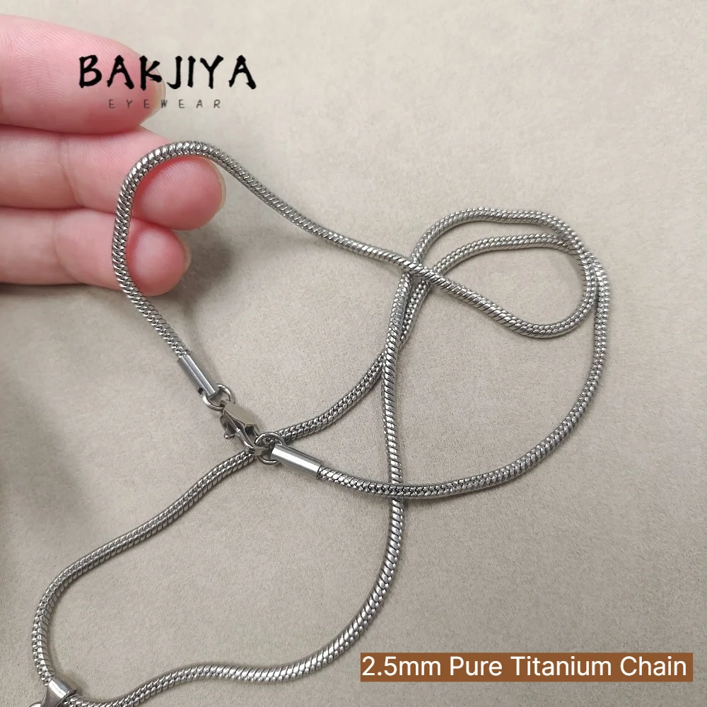 New Pure Titanium Snake Chain Necklace 2.5mm Soft Collar Bone Chain Welding - Anti Rust Non-Fade Hypoallergenic Jewelry Gift