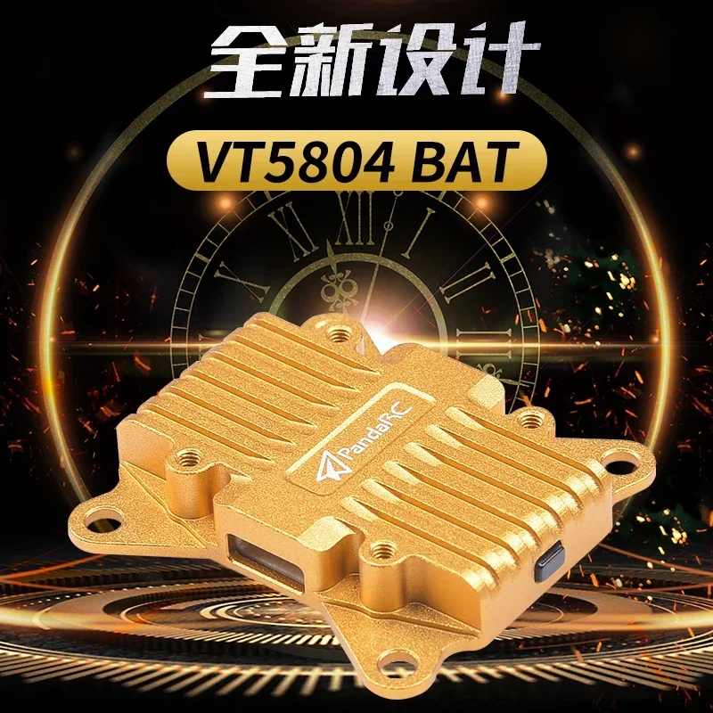 

PandaRC VT5804-BAT 5.8G Video Transmission 2.5W High Power Adjustable OSD Parameter Adjustment Fixed Wing Multi-Rotor Drone