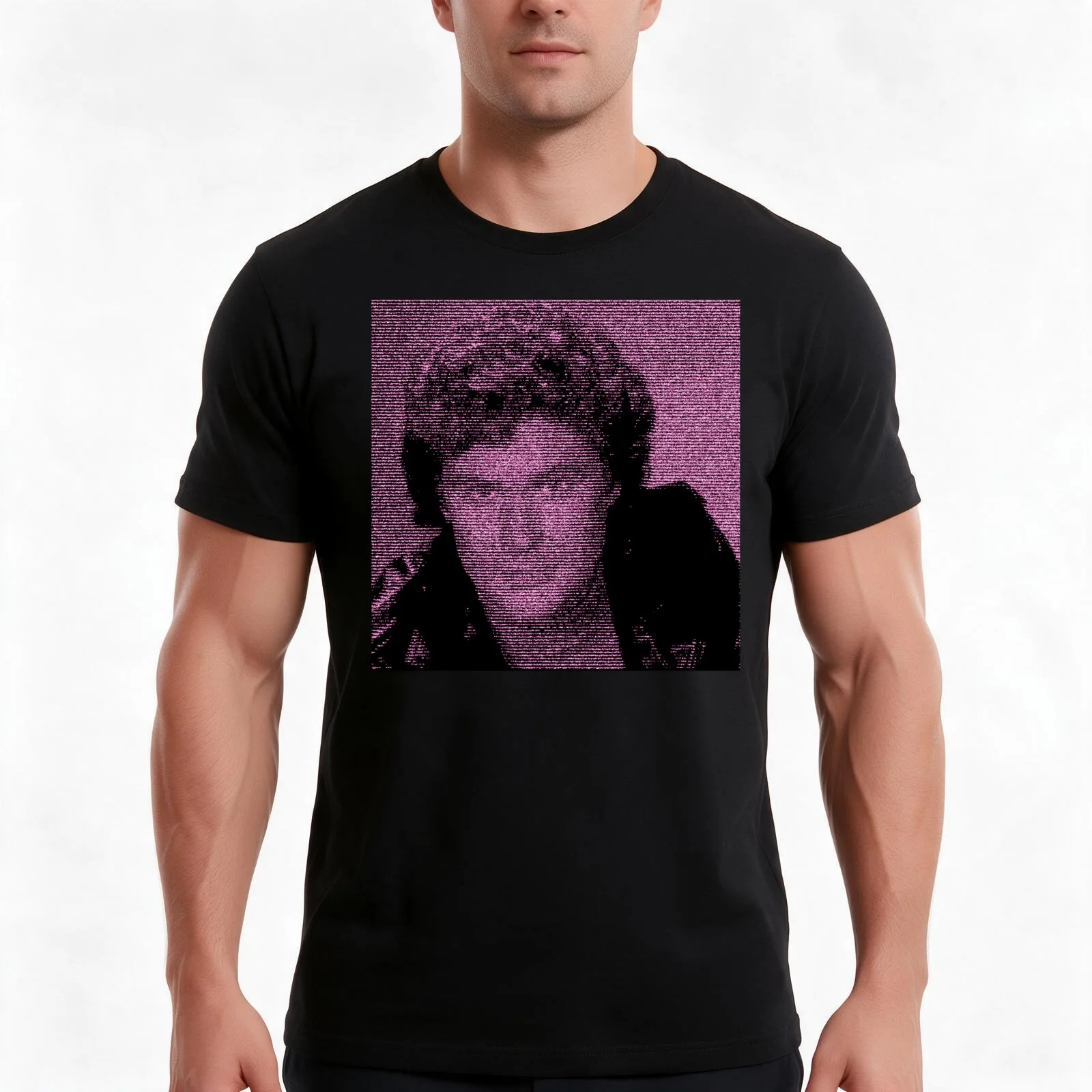The Diamond Hoff - David Hasselhoff - Retro 8-bit style T-Shirt Summer Casual Cotton Tee Oversized Streetwear Tops