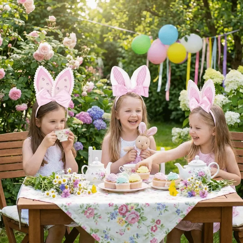 

Creative Plush Bunny Ear Headband Long Ears Non-slip Rabbit Ear Hair Hoop Shiny Headdress Bunny Head Wear Birthday Party