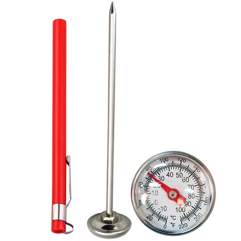 Stainless Steel Soil Thermometer 127mm Stem Display 0-100 Degrees Celsius Range