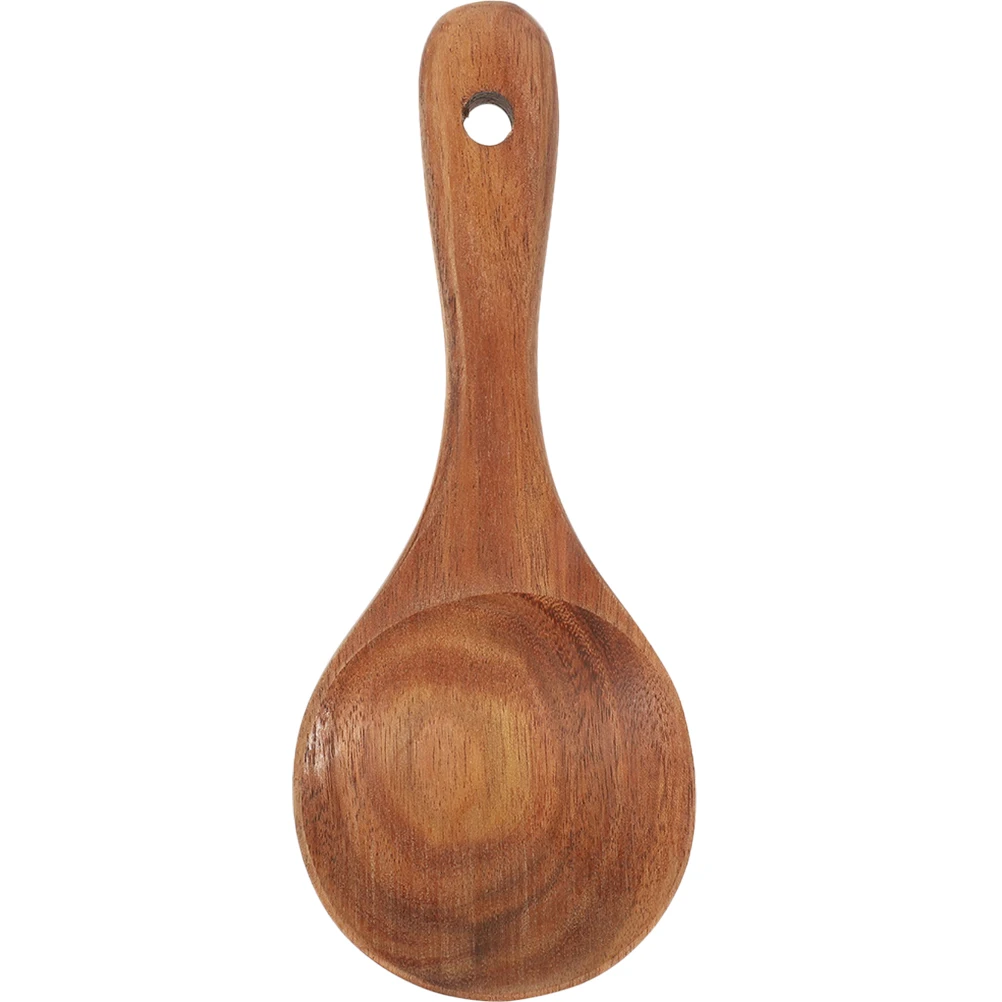 

2Pcs Rice Paddle Set Natural Wood Spatula for Cooking Serving Heat Resistant Scratch Proof Kitchen Utensils Tableware