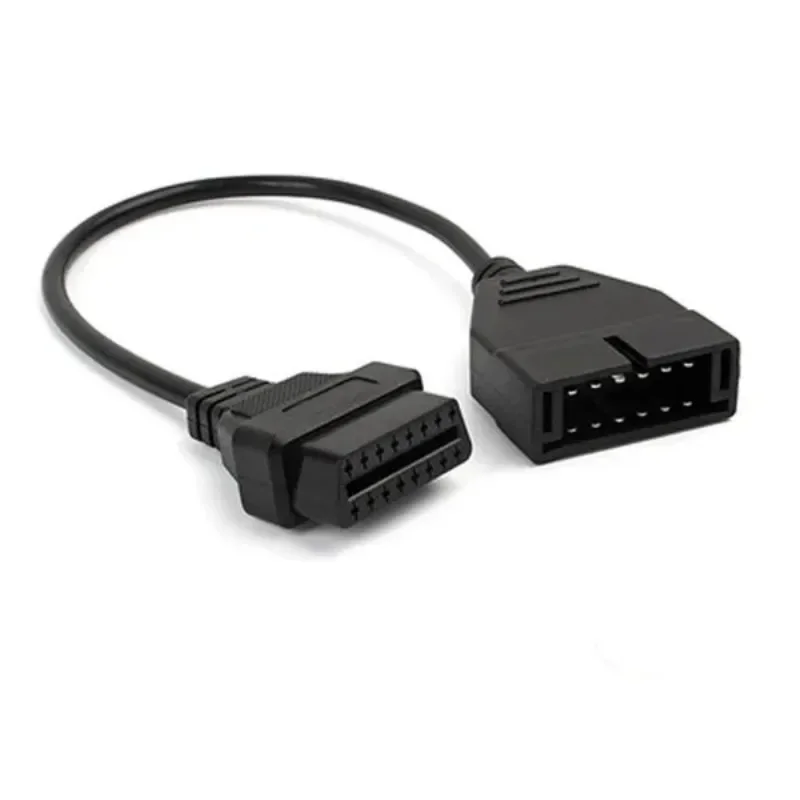Câble de connecteur de Diagnostic automatique, 12 broches à 16 broches, ligne d'adaptateur de Scanner de véhicules, 1 pièce