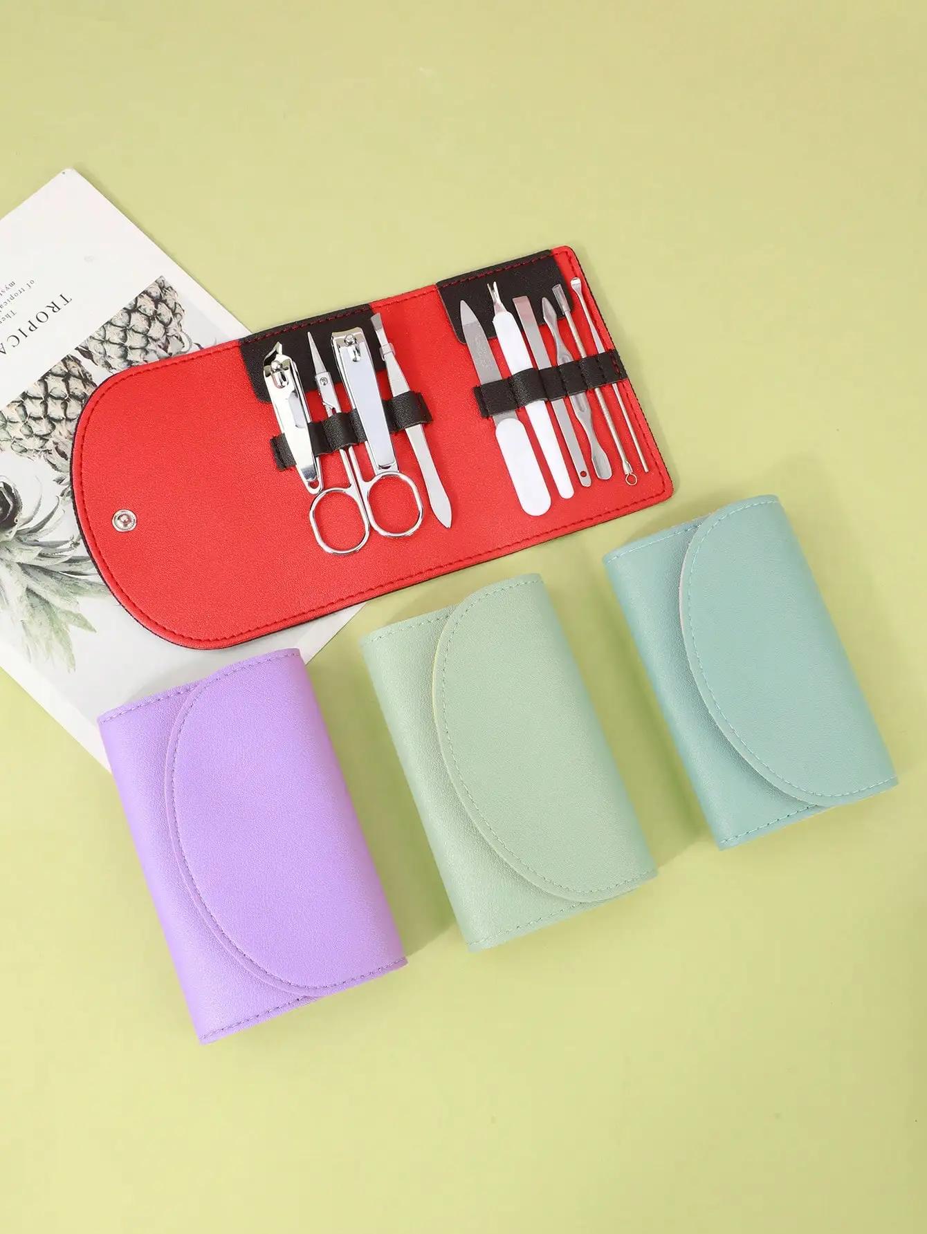 10-Piece Nail Care Tool Set: Nail Clippers, Carbon Steel Nail Scissors, Complete Beauty Set