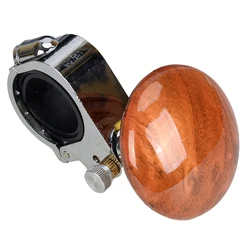 Grão de madeira universal carro caminhão volante ajuda lidar com power assister spinner knob bola