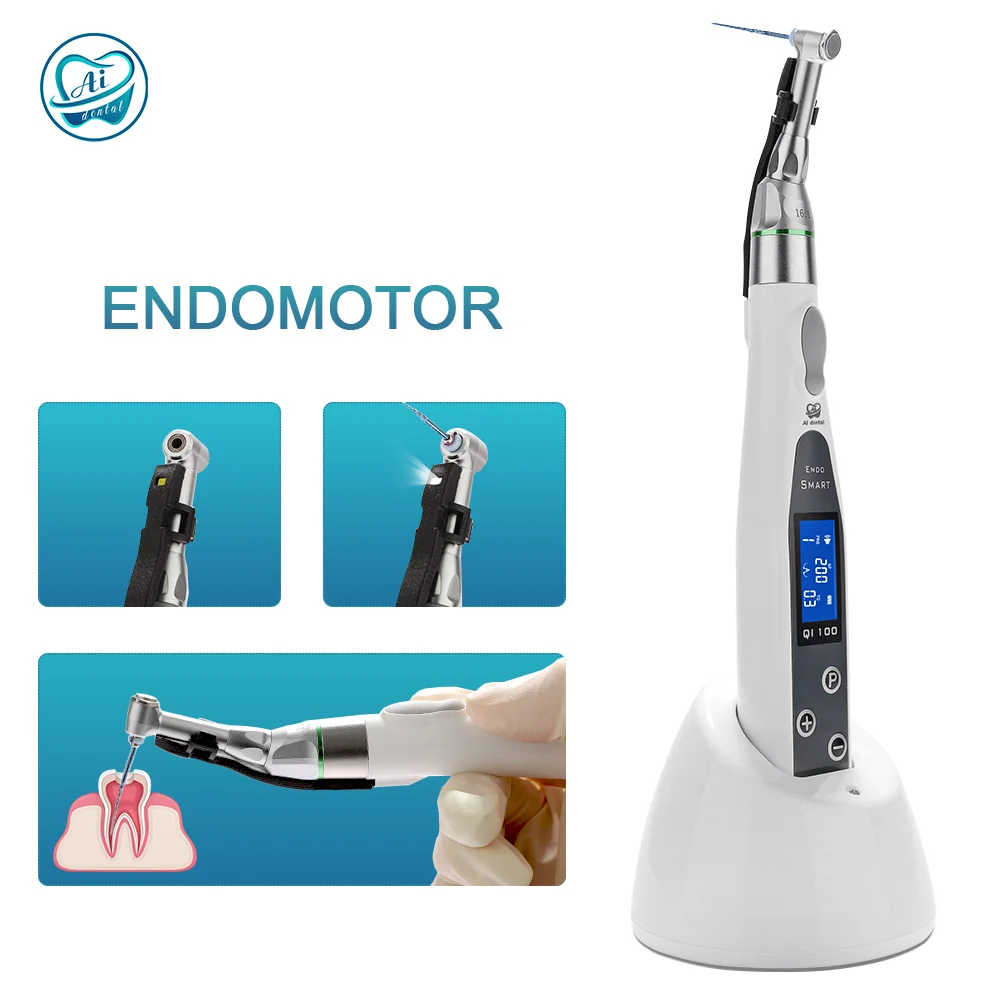 AI-Endo-MT Endodontic Treatment System Cordless Contra Angle Handpiece with Programmable Torque & Auto Reverse