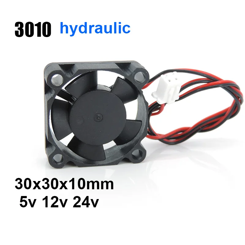 hydraulic 3010 fan 30MM 30x30x10MM DC 5V 12V 24V 2Pin Cooler Small Cooling Fan Reprap For j-head hotend for 3D Pinter Parts k5