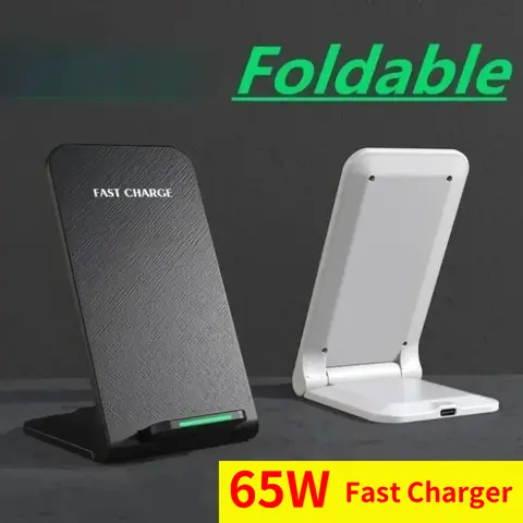 65W Fast Wireless Charger Phone Holder, Suitable for iPhone 17, 16, 15, 14 Pro Samsung Xiaomi Phones