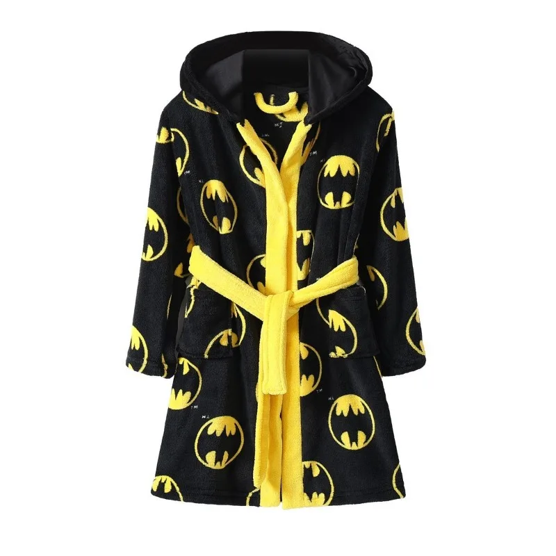 DC Batman Boys and Girls Cool Creative Anime Cartoon Pattern Fashion Soft Skin-Friendly Loose Comfortable Thick Warm Bathrobe