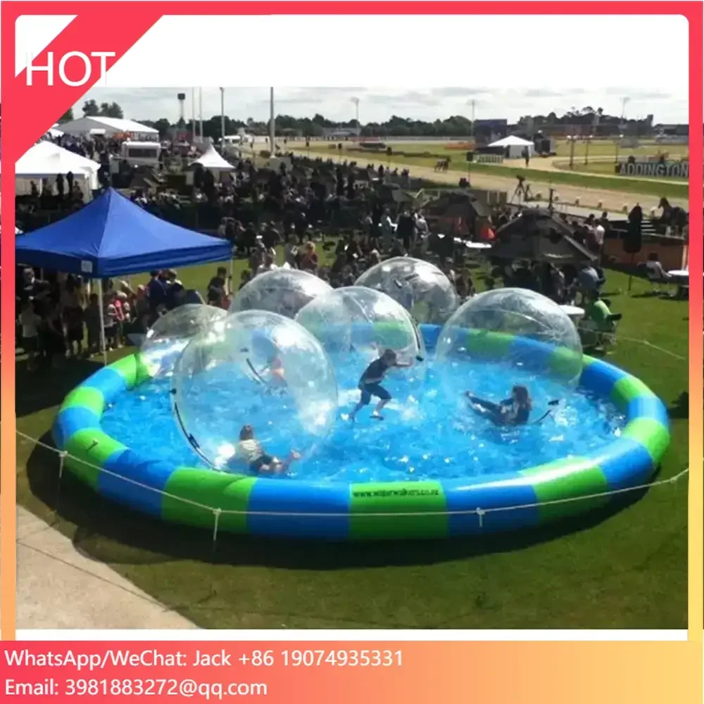Round Large Colorful Inflatable Swimming Pool for Summer Water Walking Balls Fishing Zorb Balls Games