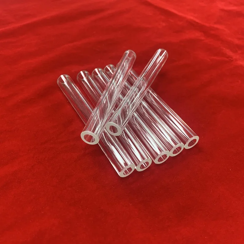 

High Temperature Customize Size Quartz Tube Transparent Fused Silica Quartz Glass Tube Quartz Cylinder