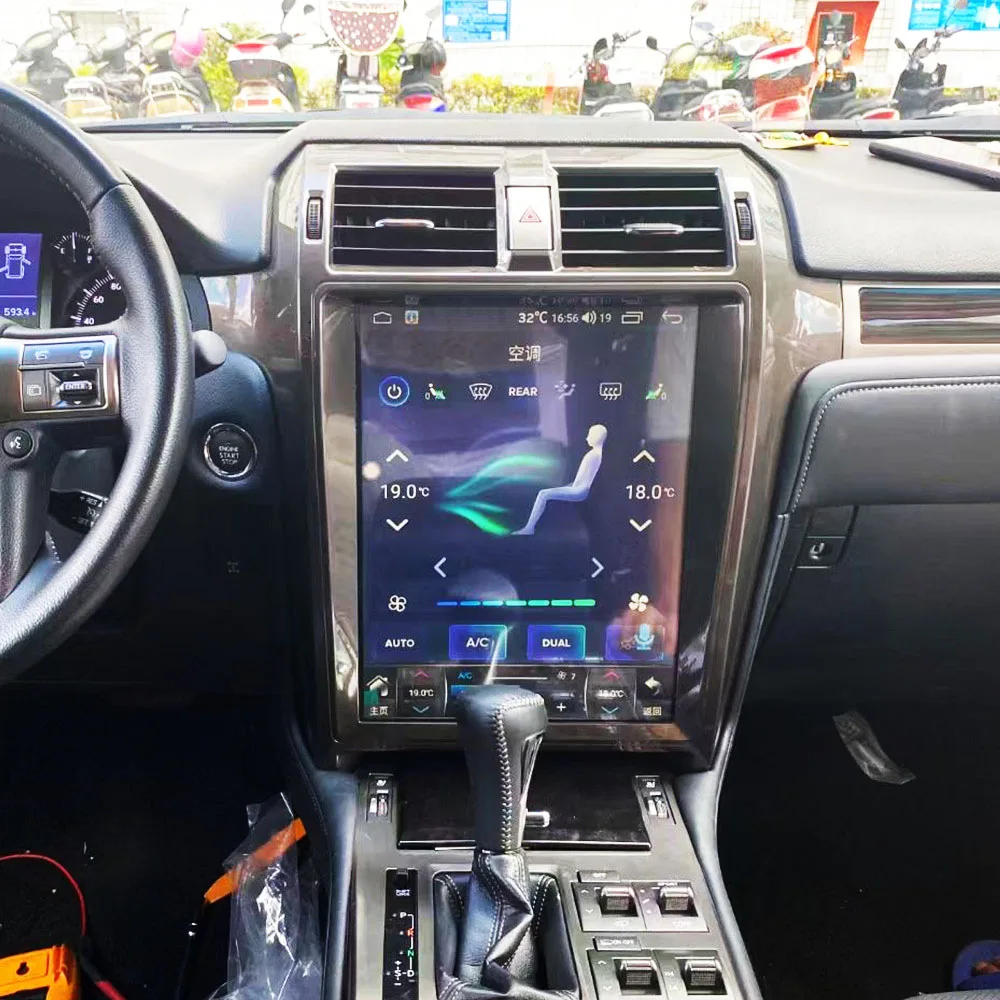 

Автомобильный мультимедийный плеер Tesla Style Android для Lexus GX460 GX400 2010-2020, Carplay Стерео Авторадио GPS Navi головное устройство