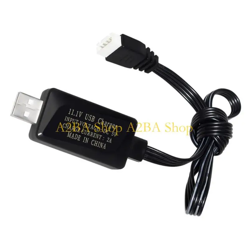 A2BA USB-A end charging cable for 4-pin battery pack with PVC 55 cord
