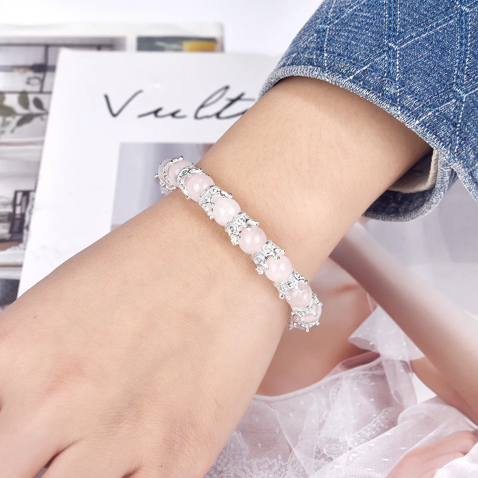 ลูกปัดโลหะวินเทจทรงมงกุฎจักรพรรดิ 10/20 ชิ้น สำหรับทำเครื่องประดับ ลูกปัดโลหะผสม DIY สร้อยคอ สร้อยข้อมือ อุปกรณ์เสริม