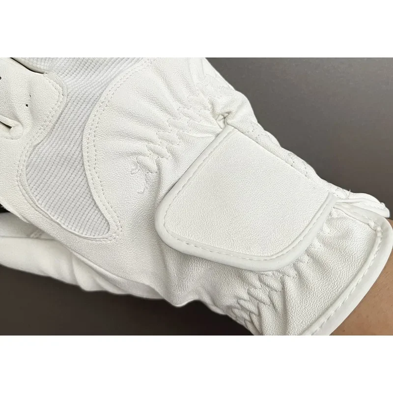 Outdoor Wear-resistant Non-slip Breathable Equestrian Gloves Adult Children White Black Racing Gloves