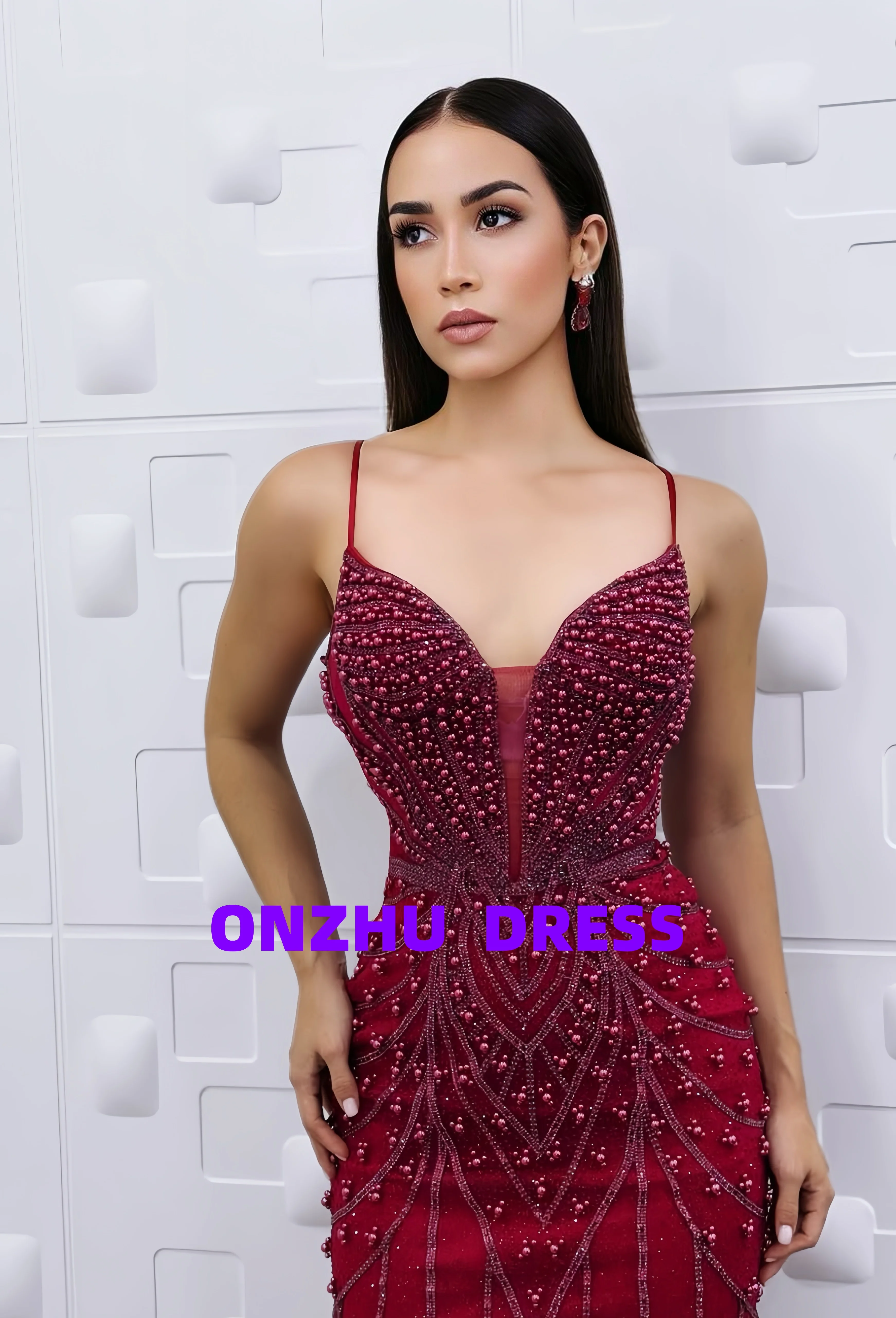 Personalizado sem alças sem mangas a linha elegante vestidos de noite luxo robes de soiree vestidos de gala festa dr