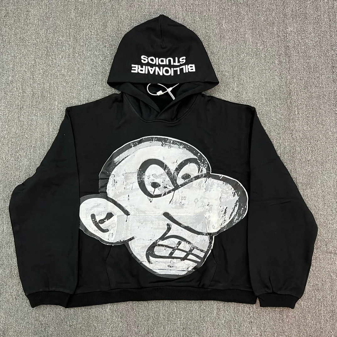 

Blutosatire Billdog Wimpy Kid Hoodie Men's Casual Hooded Sweatirt Loose Fit Youthful Trendy Cartoon Anime Print T-irt